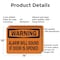 Signmission Alarm Will Sound If Door Is Opened OSHA Warning Sign, Aluminum, 14in W x 10in L, 2PK OS-2PACK-WS-A-1014-L-19642 - alternate 4